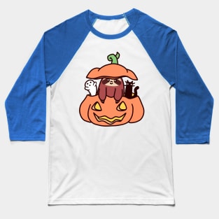 Jack O' Lantern Sloth Baseball T-Shirt